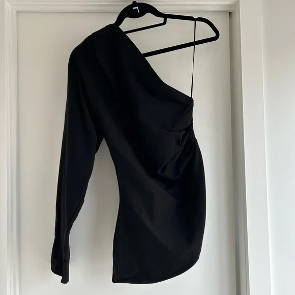 ZARA RUCHED ASYMMETRIC TOP - Picture 3 of 3